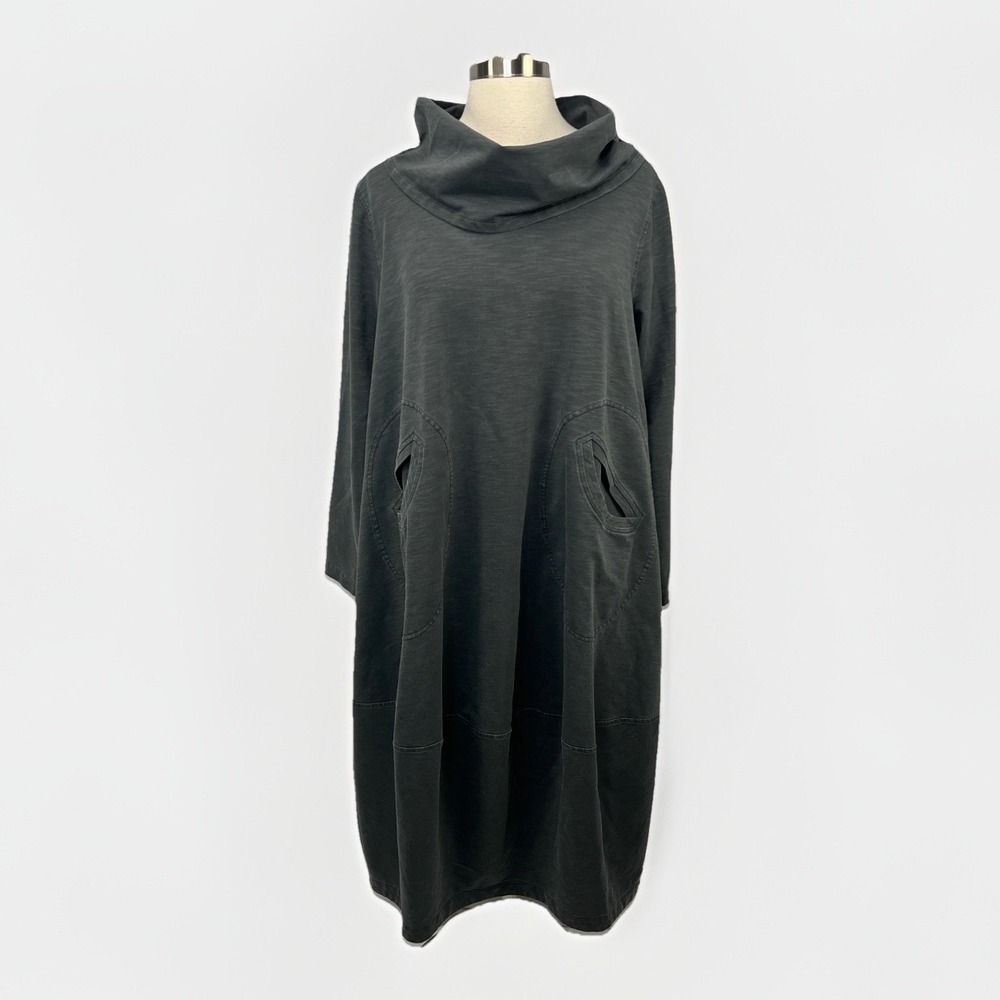 Cheyenne Womens S/M Art to Wear Dress‎ Cowl Neck Lagenlook Minimalist Lagom